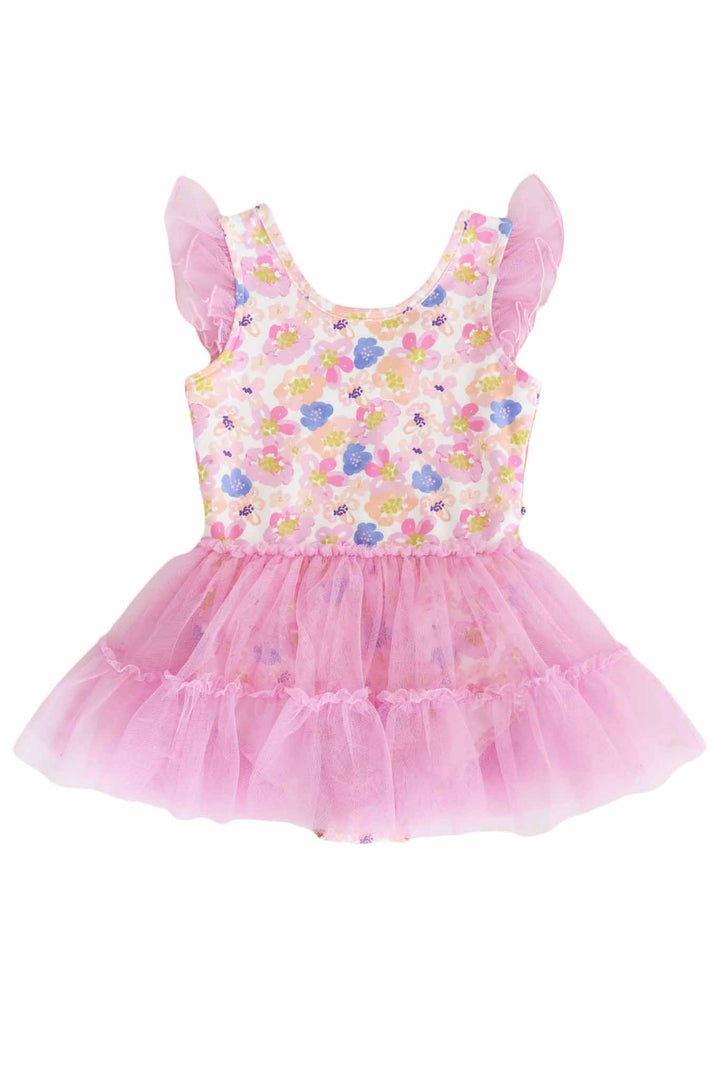 Pink Ruffle Skirt Dance Leotard - Caden Lane