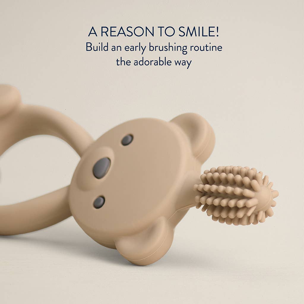 Bitzy Bear Toothbrush™ - 360-degree Training Toothbrush - Itzy Ritzy