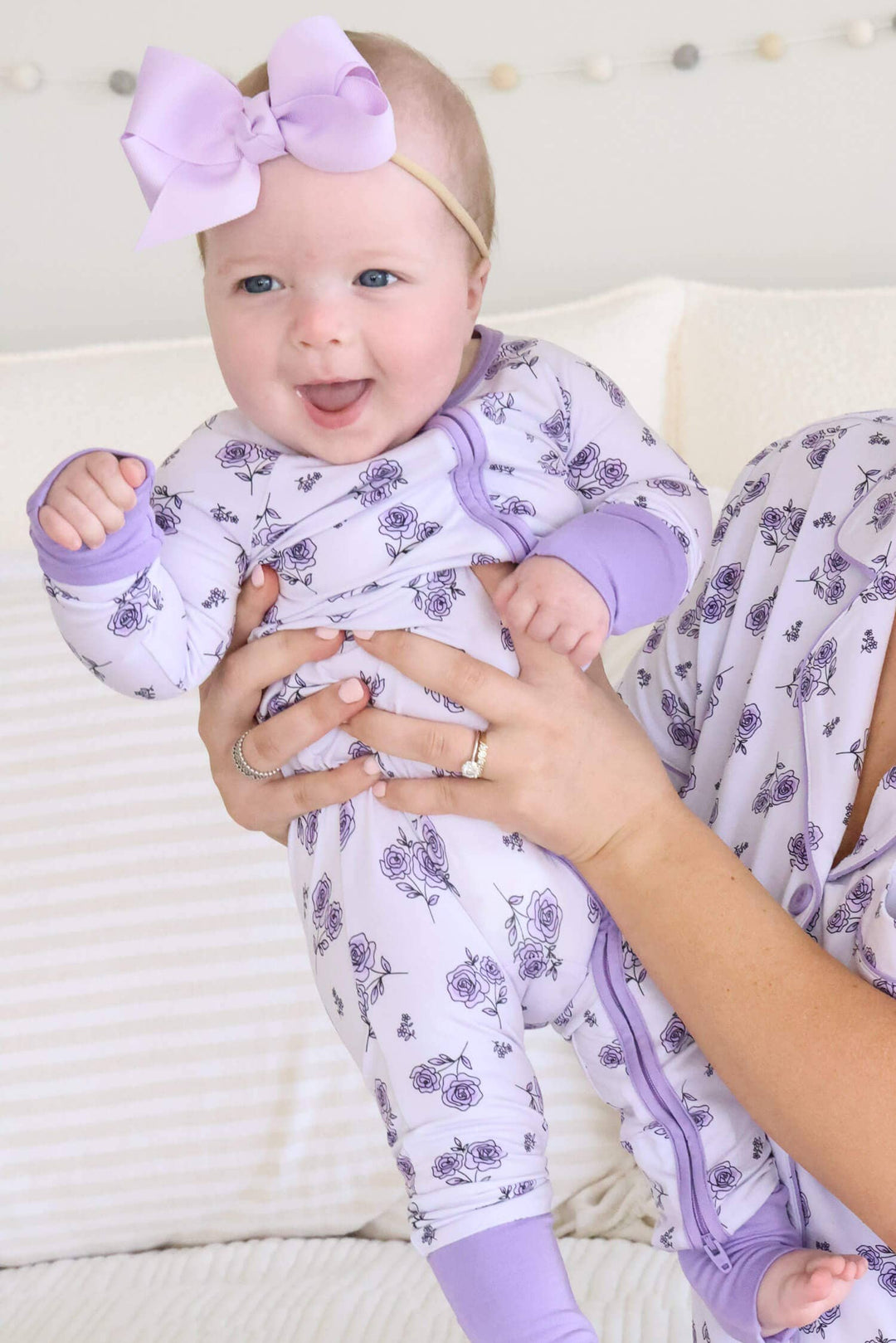 Amethyst Garden Convertible Zip Romper - Caden Lane -