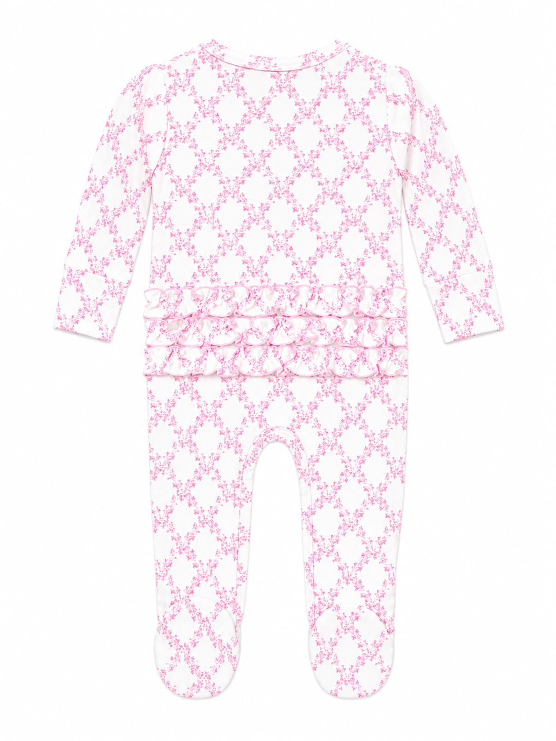 Rose Trellis Zip Pajama - Weisinger Bamboo