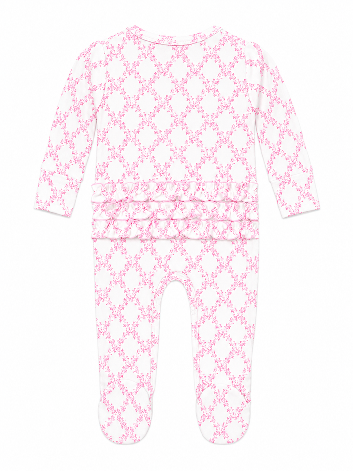Rose Trellis Zip Pajama - Weisinger Bamboo