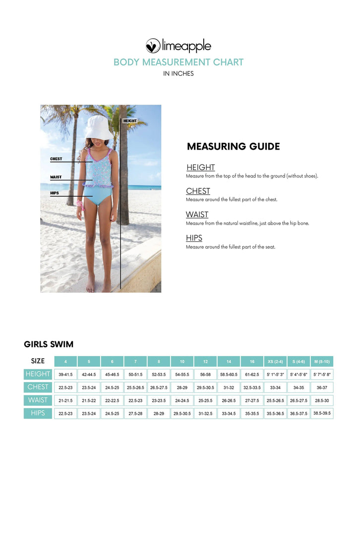 Nova Smocked Two Piece Tween Swimsuit in Coral