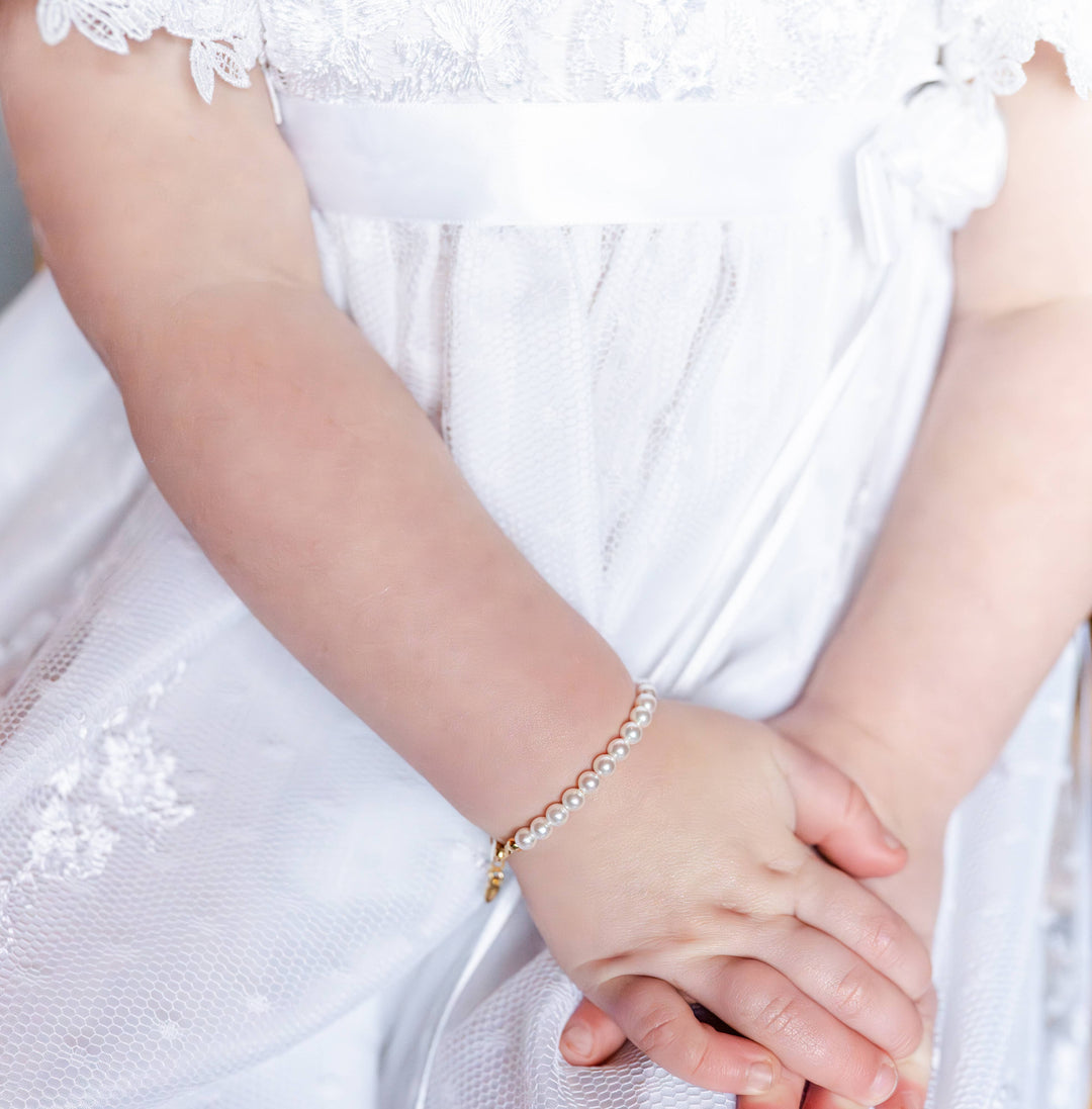 Girls Pearl Bracelet - Cherished Moments