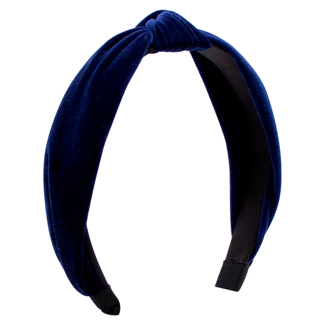 Velvet-wrapped Headband with Knot - Wee Ones
