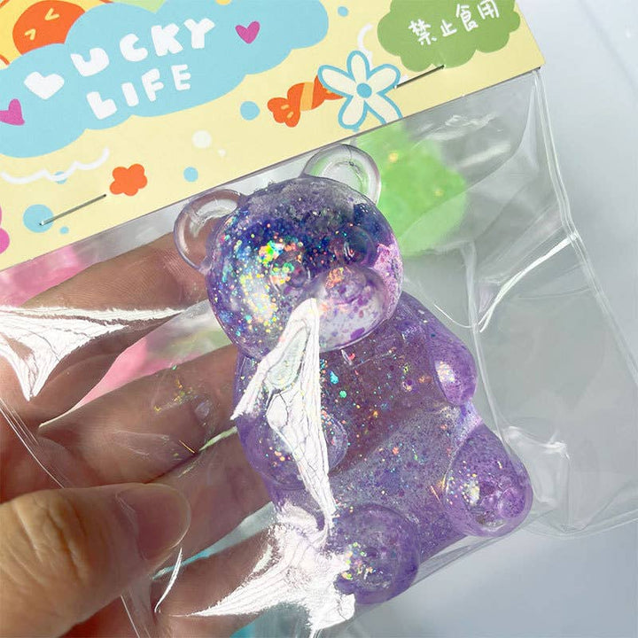 Cute Glitter Bear Squishy Toys