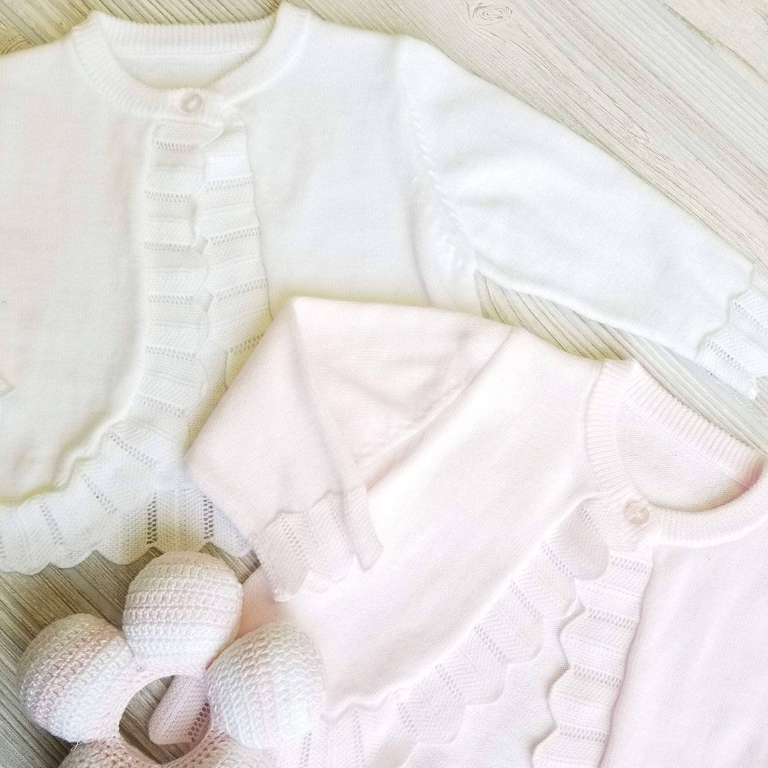 Pointelle Edge Bolero Sweater - Petit Ami