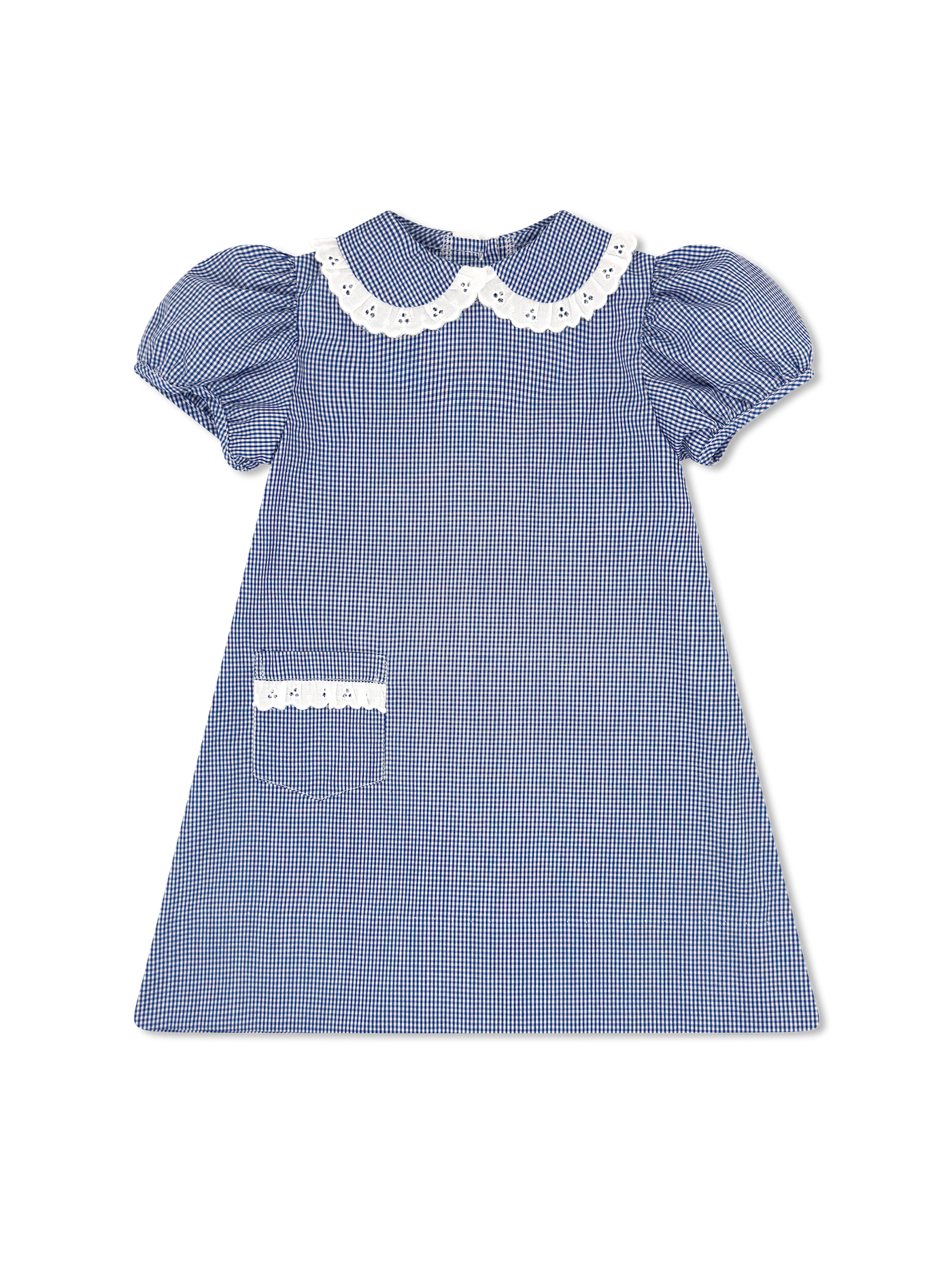 Royal Blue Gingham Pocket Dress - Lullaby Set