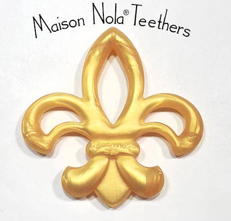 Fleur De Lis Baby Teether - Maison Nola