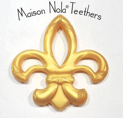 Fleur De Lis Baby Teether - Maison Nola