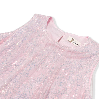 Sequin Layer Dress ( 2 Colors): Pink & Purple - Doe a Dear