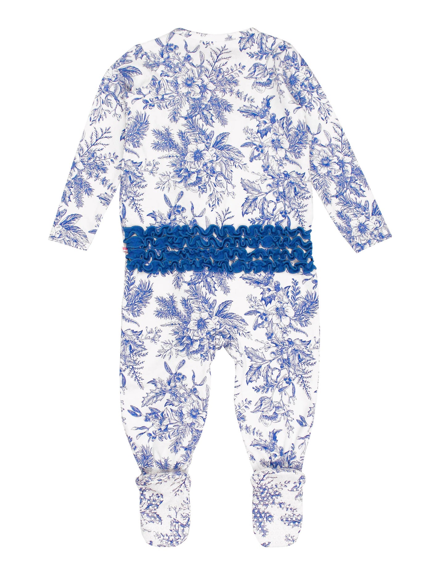 Winter Bliss Toile Bamboo Footie - RuffleButts