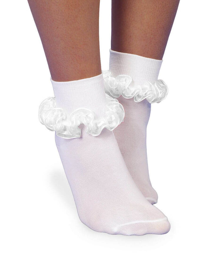 Smooth Toe Tutu Lace Turn Cuff Socks 2172 - Jefferies Socks