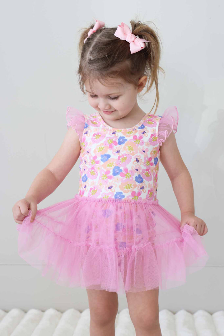 Pink Ruffle Skirt Dance Leotard - Caden Lane