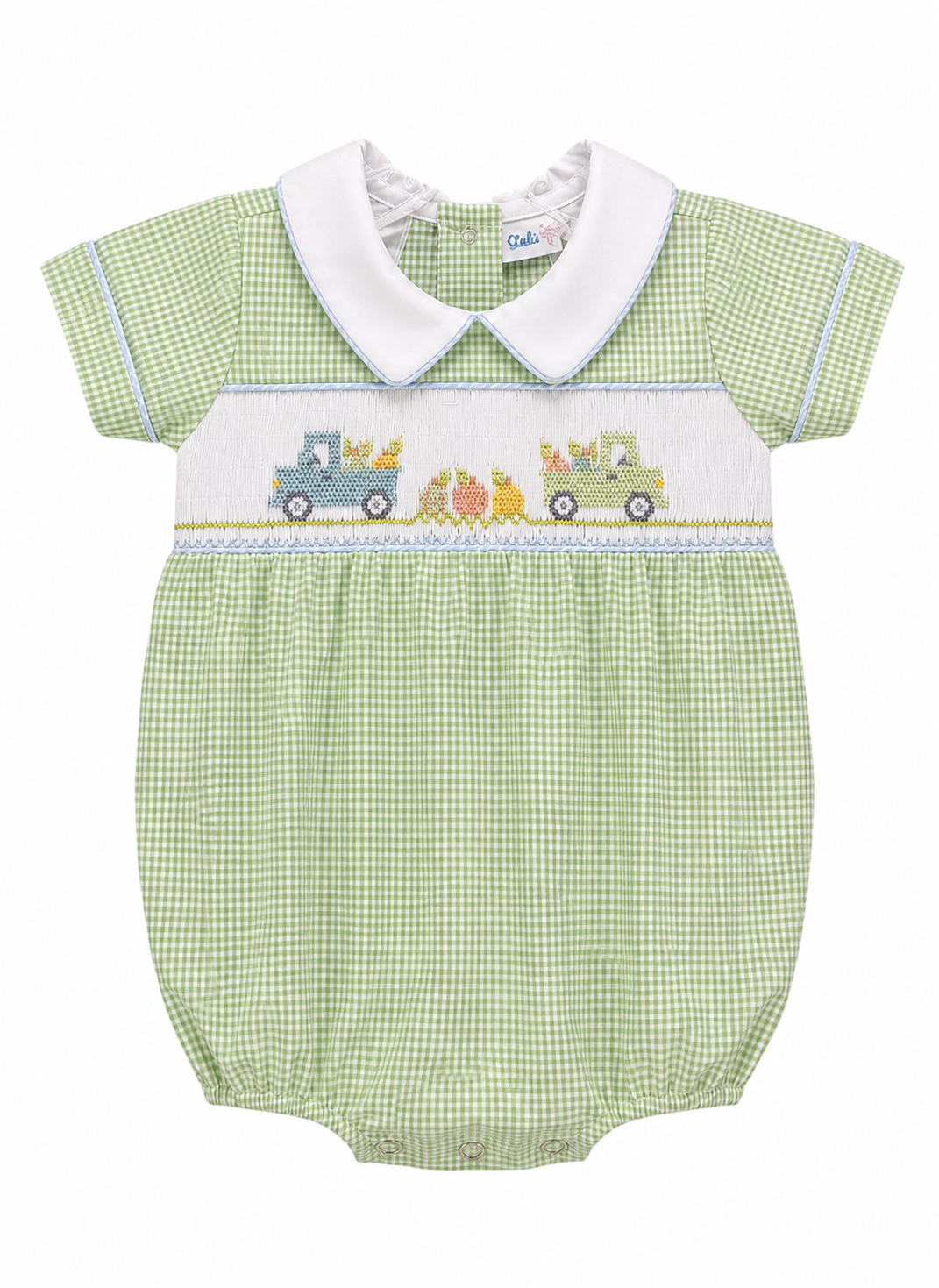 Boys Smocked Pumpkin Collection - Lulu Bebe