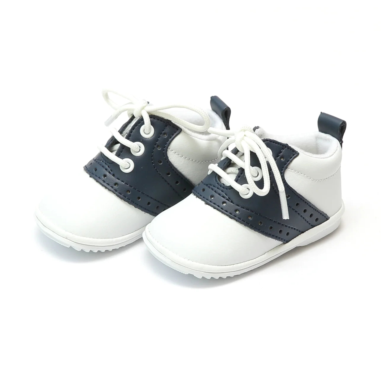 Boys Oxford Navy & White Shoes