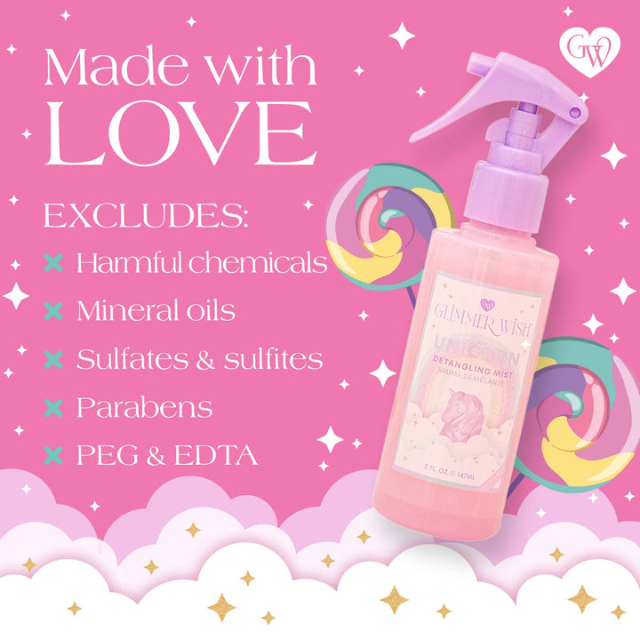 Unicorn Hair Detangling Spray - Glimmer Wish