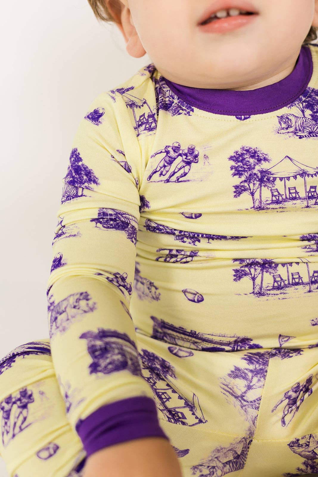Tiger Toile 2 Piece Bamboo Pajama Set - Southern Slumber