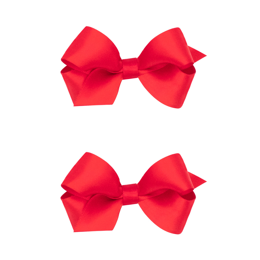 Mini Satin Hair Bow Two Pack - Wee Ones