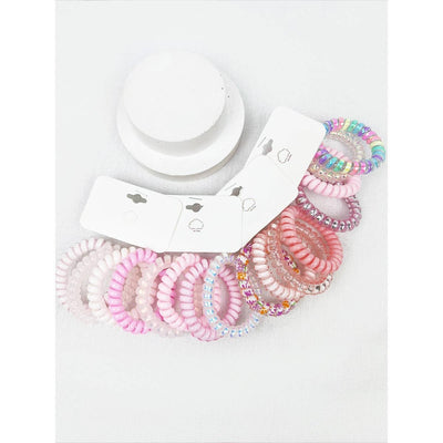 Multi Color Design Spiral Hair Ties