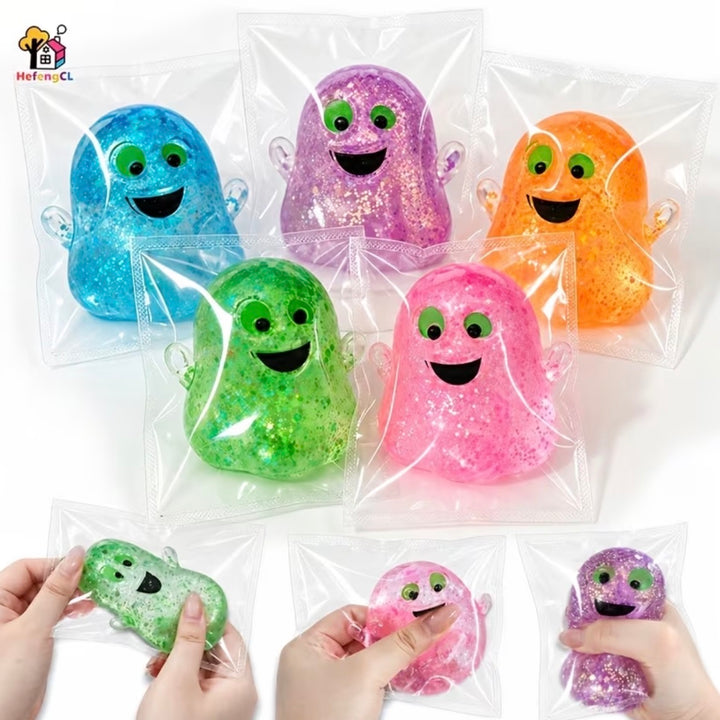 Glitter Ghost Squishy Toy