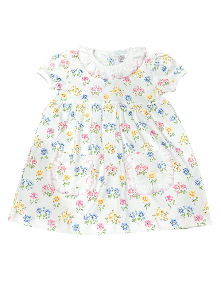 Spring Floral Pima Dress - Lulu Bebe