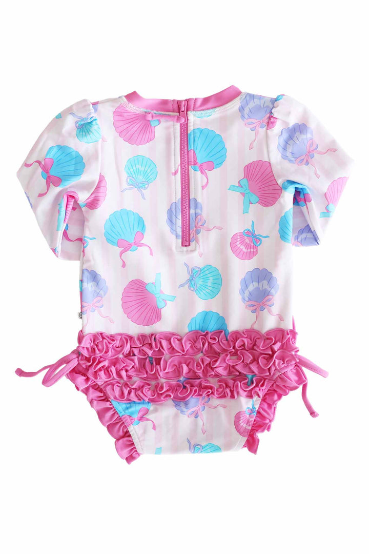 Seaside Sweetie Rash Guard Swimsuit  - Caden Lane -