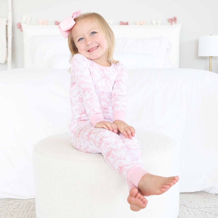 Fancy Frills Two Piece Pajama Set - Caden Lane