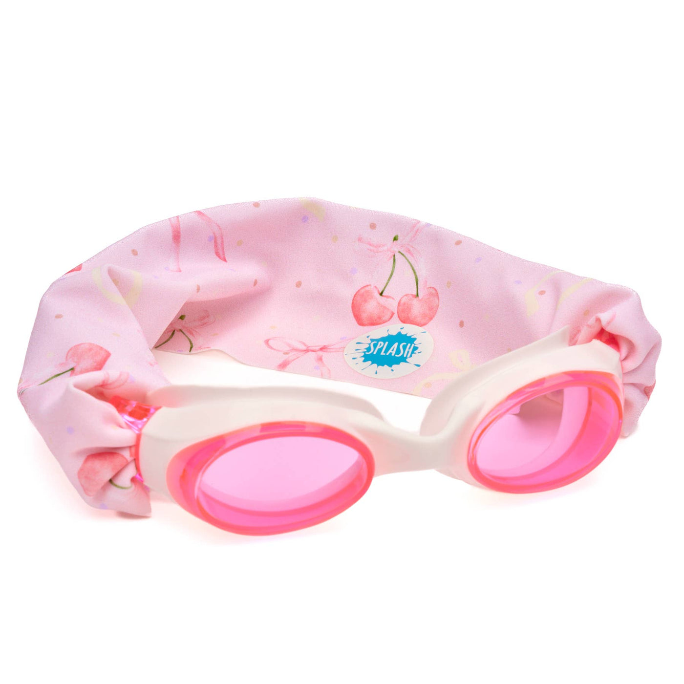 Pink Bows & Cherry Charms Swim Goggles