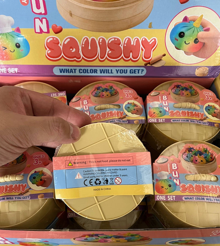 Squishy Rainbow Unicorn Dumpling Toy