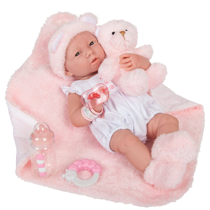 La Newborn 15" Real Girl Baby Doll with Accessories