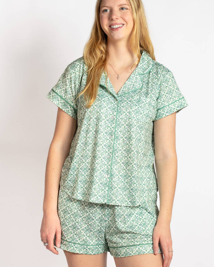 Emerald/White Women's Lounge Set - The Royal Standard