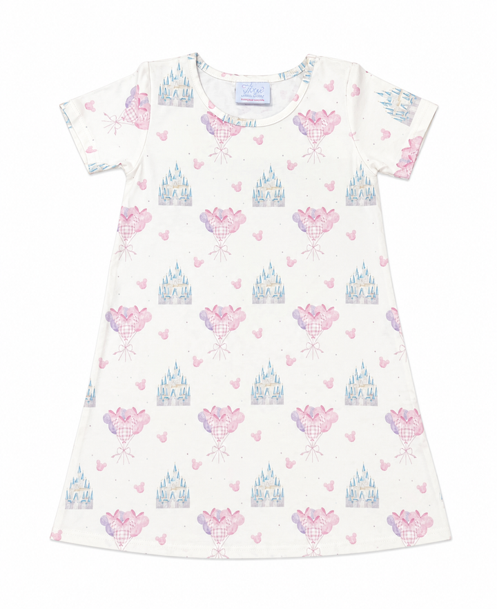 Charlotte Play Dress Pink House of Mouse - Three Little Ducks