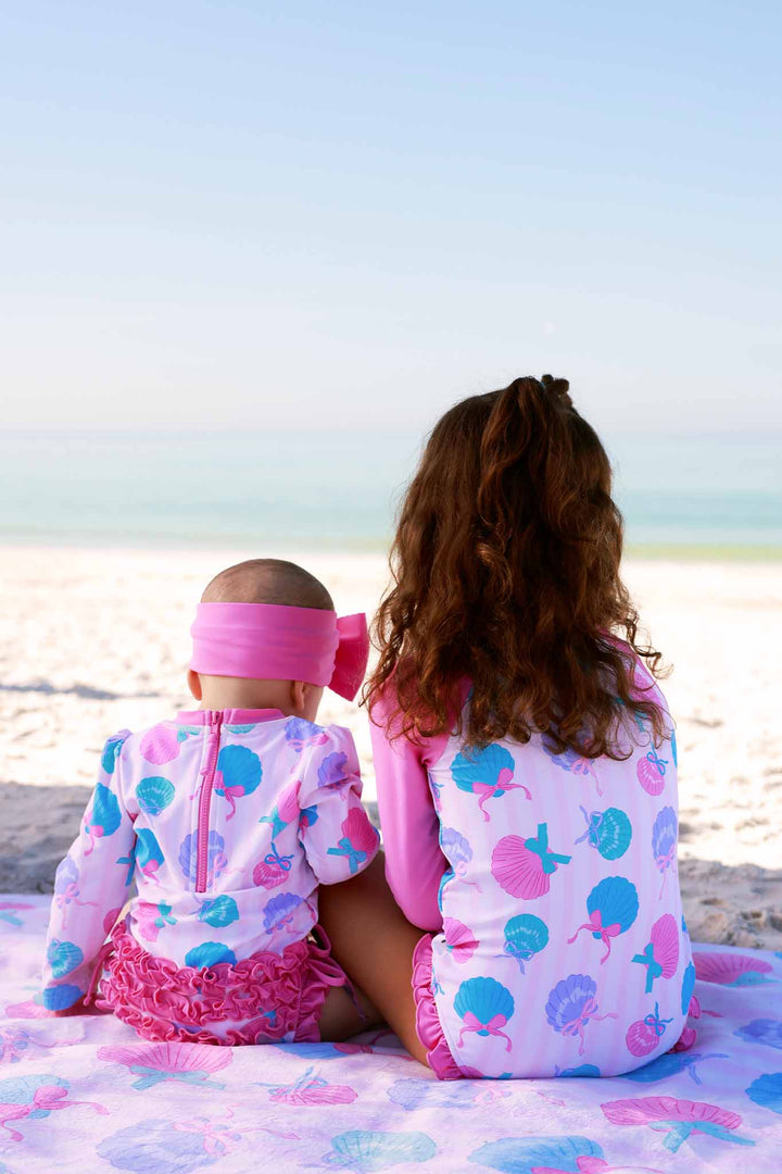 Seaside Sweetie Rash Guard Swimsuit  - Caden Lane -