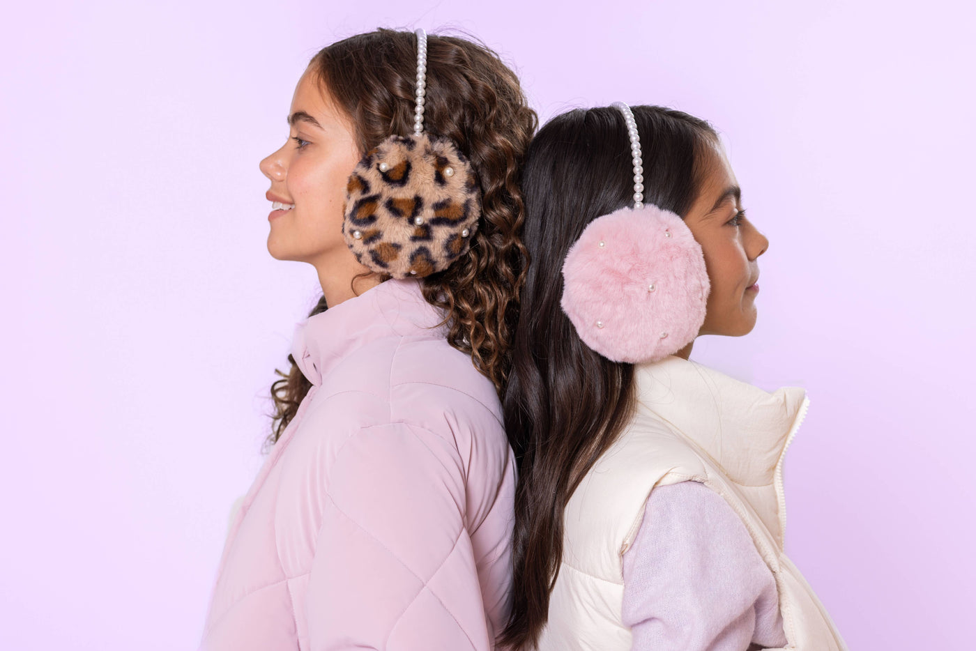 Pearl Headband Pink Earmuff & Glove Set - OMG Accessories