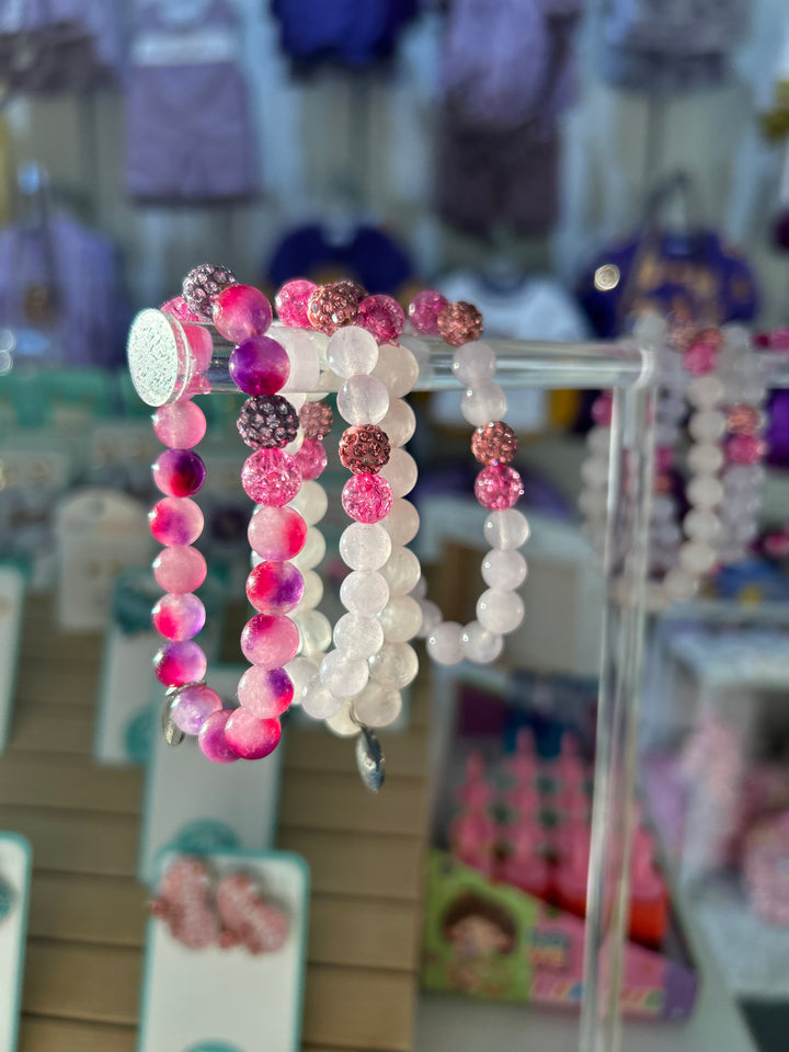 Pink & Purple Luxury Bracelets for Kids, Tweens & Teens