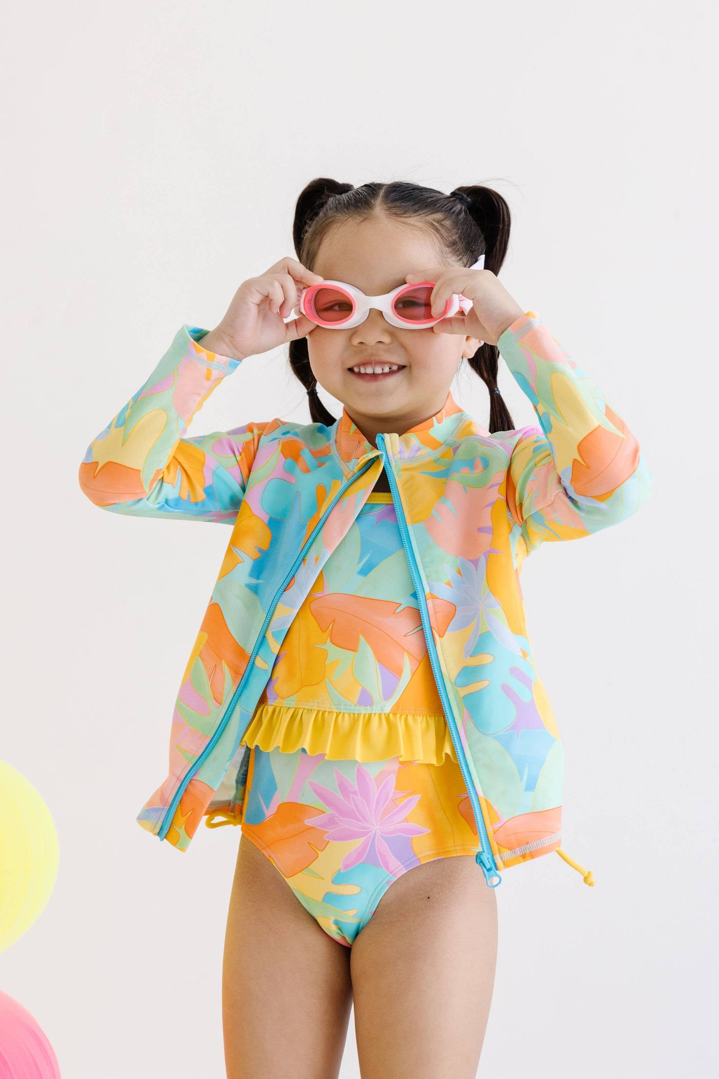 Pink Bows & Cherry Charms Swim Goggles