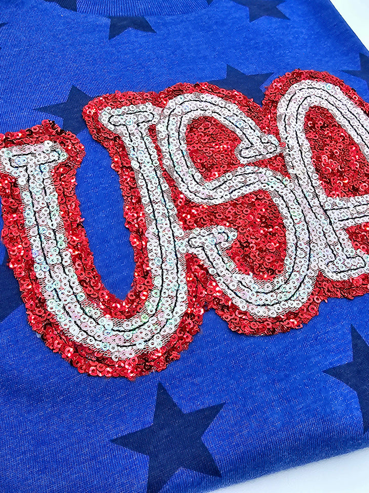 Sequin USA Star Shirt