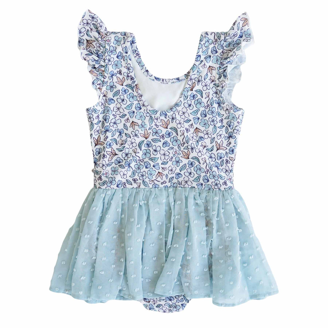 Blue Ballerina Blossoms Leotard - Caden Lane
