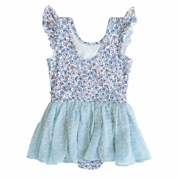 Blue Ballerina Blossoms Leotard - Caden Lane