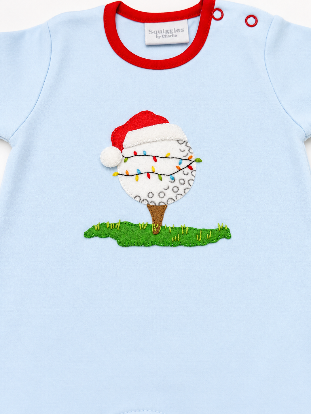 Festive Tee Time Romper - Squiggles by Charlie