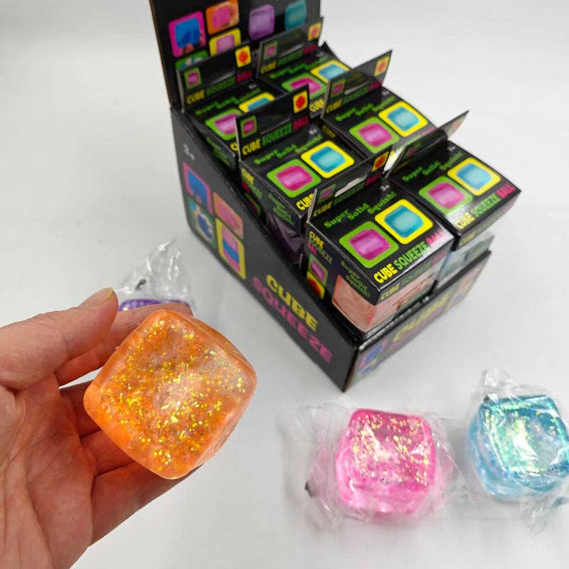 Glitter Cube Doh Squishy