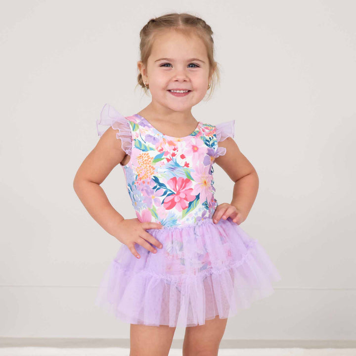 Lavender Wildflower Leotard - Caden Lane