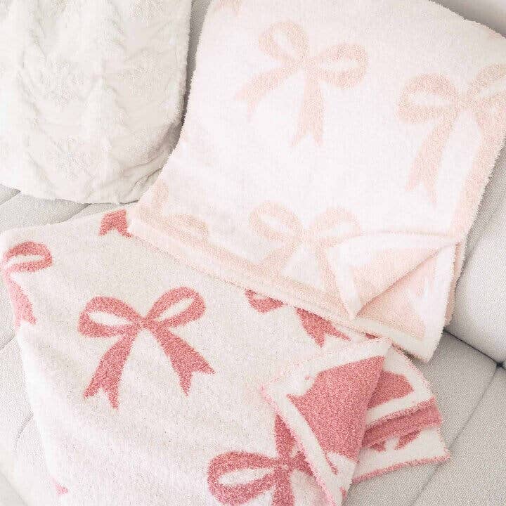 CuddleLane™ Bows Luxe Blankets - Caden Lane
