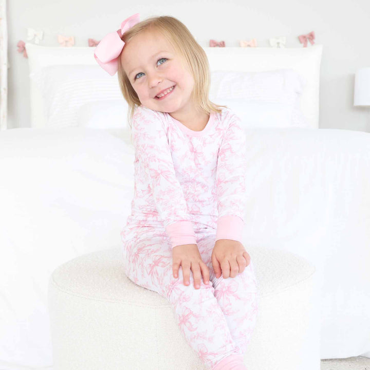 Fancy Frills Two Piece Pajama Set - Caden Lane