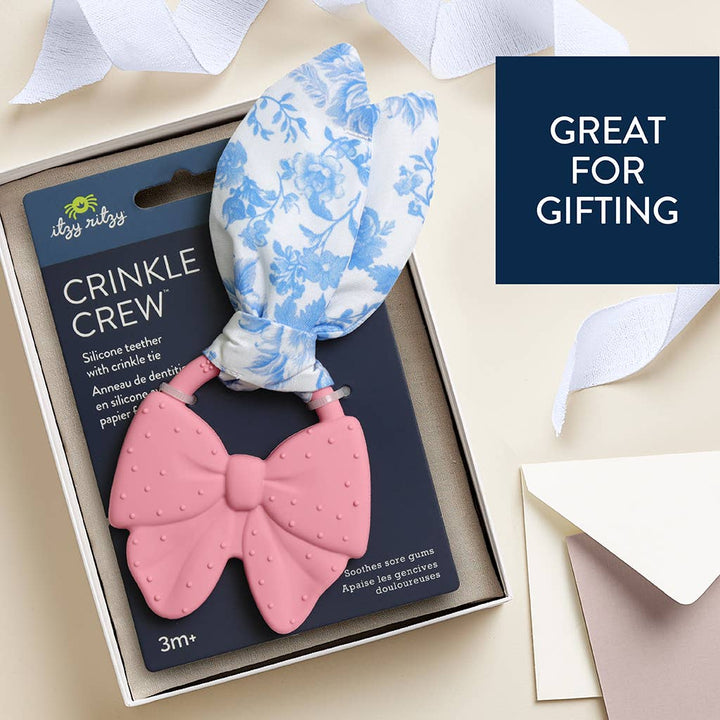 Pretty Pink Bow Crinkle Crew™ Teether - Itzy Ritzy