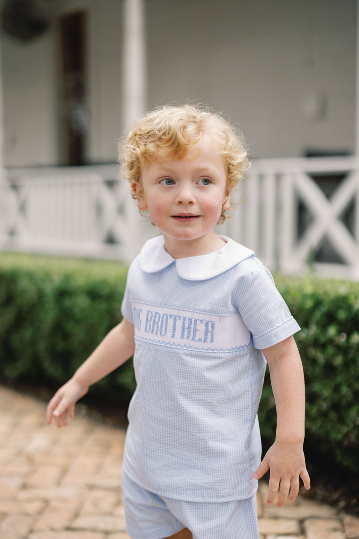 Smocked Big Brother Short Set - Teeta