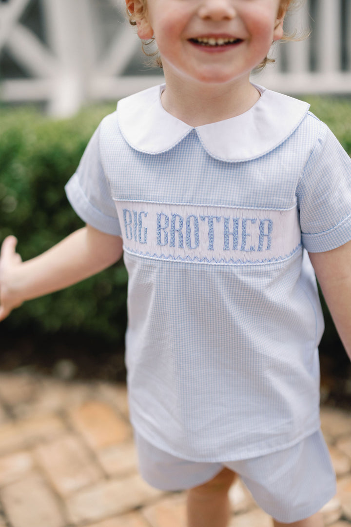 Smocked Big Brother Short Set - Teeta