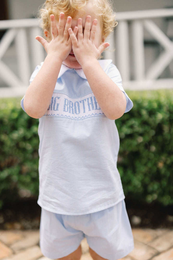 Smocked Big Brother Short Set - Teeta