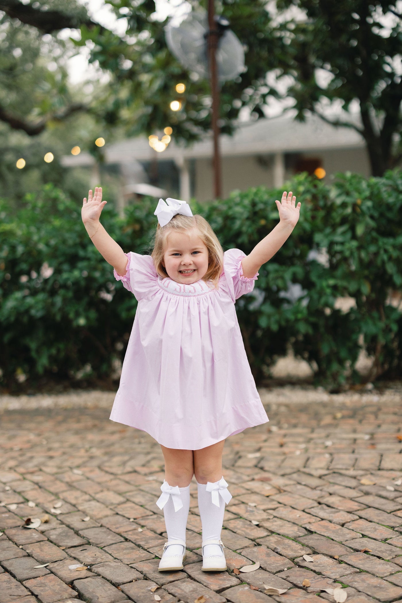 Pink Smocked Big Sister Dress - Teeta