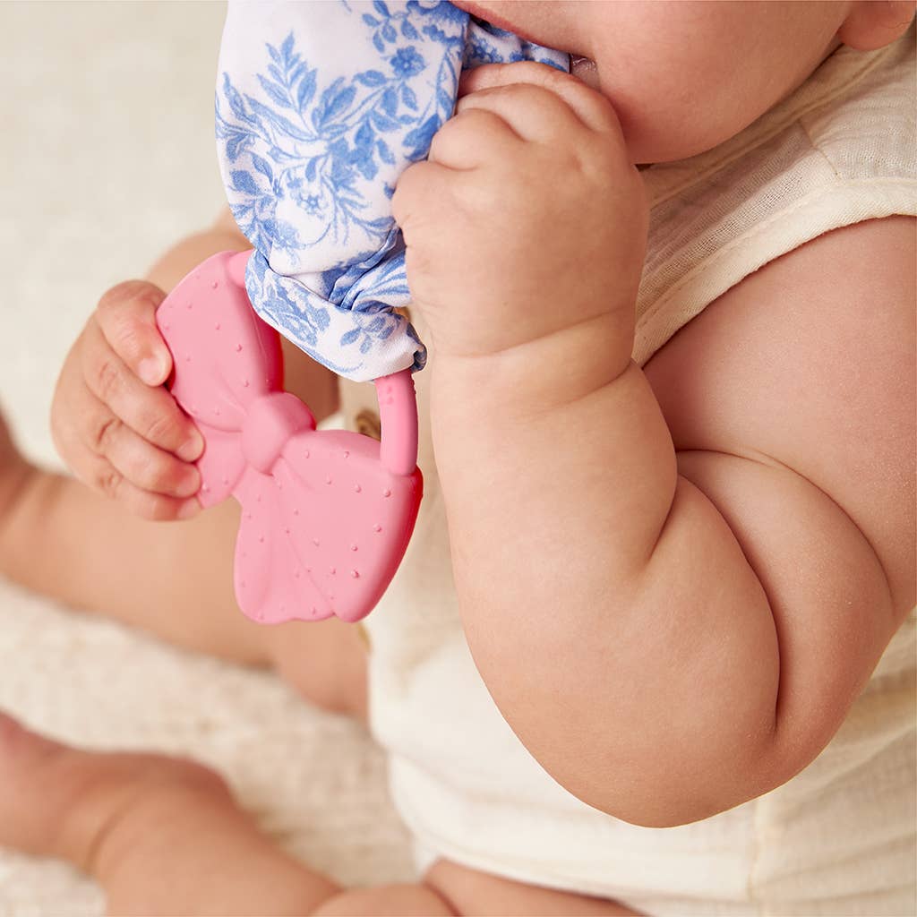 Pretty Pink Bow Crinkle Crew™ Teether - Itzy Ritzy